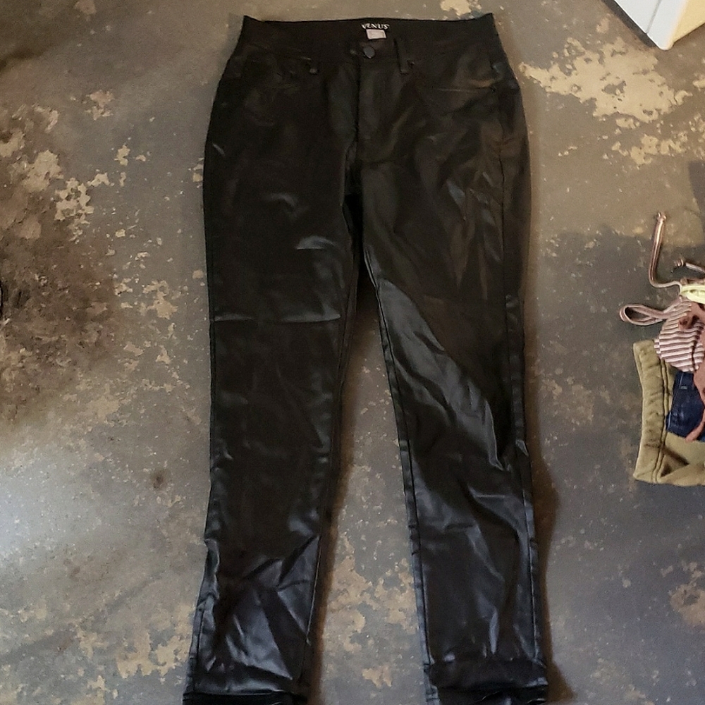 Faux Leather Venus Jeans